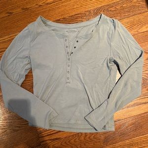 Abercrombie muted blue jersey